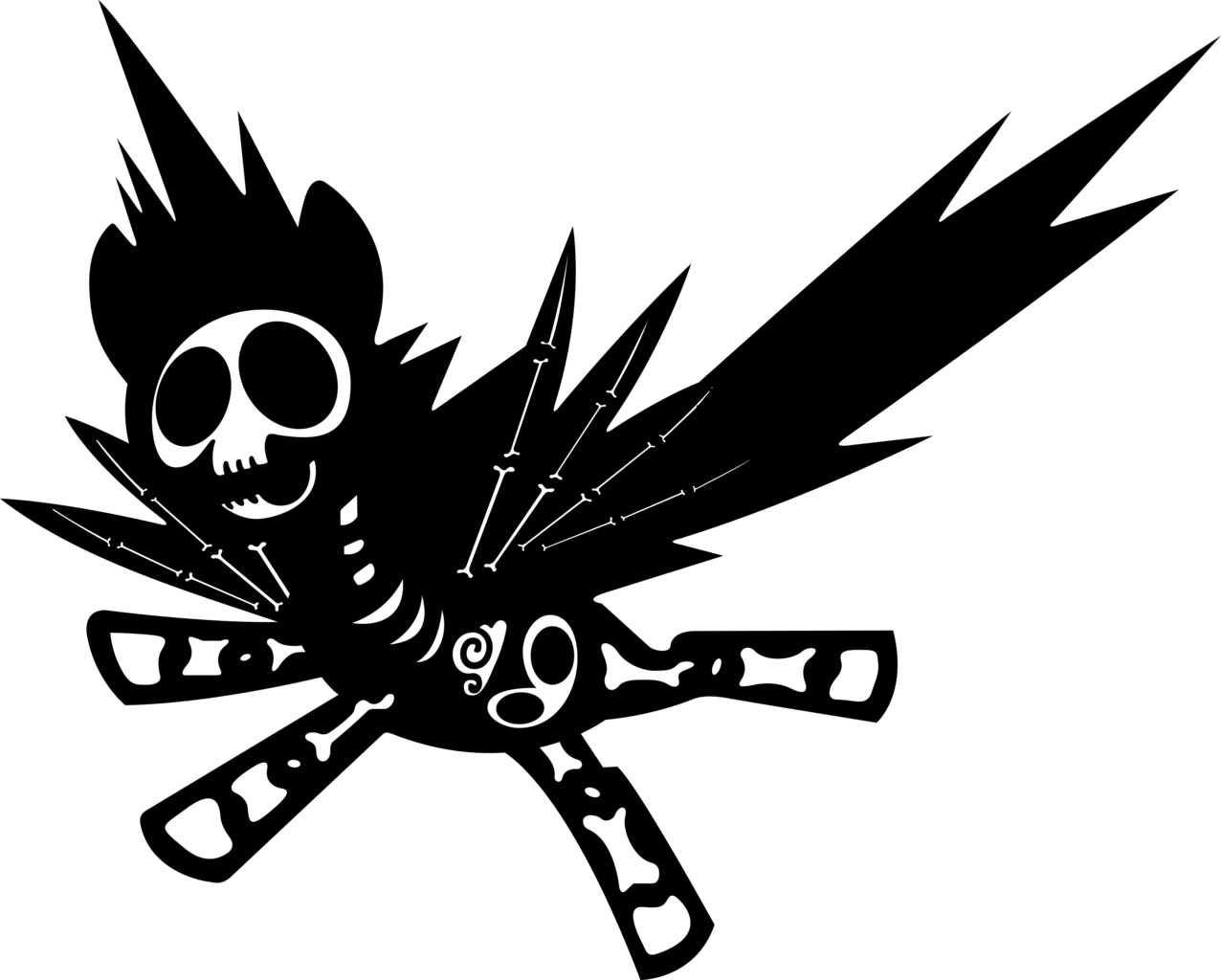 Bluetech, Cloud Bone, Dem Bones, Electrocution, Inkscape, - X-ray (1276x1024)