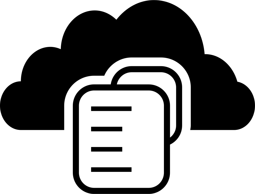 File With Data On Cloud Storage Comments - Иконка Хранение Данных (980x744)