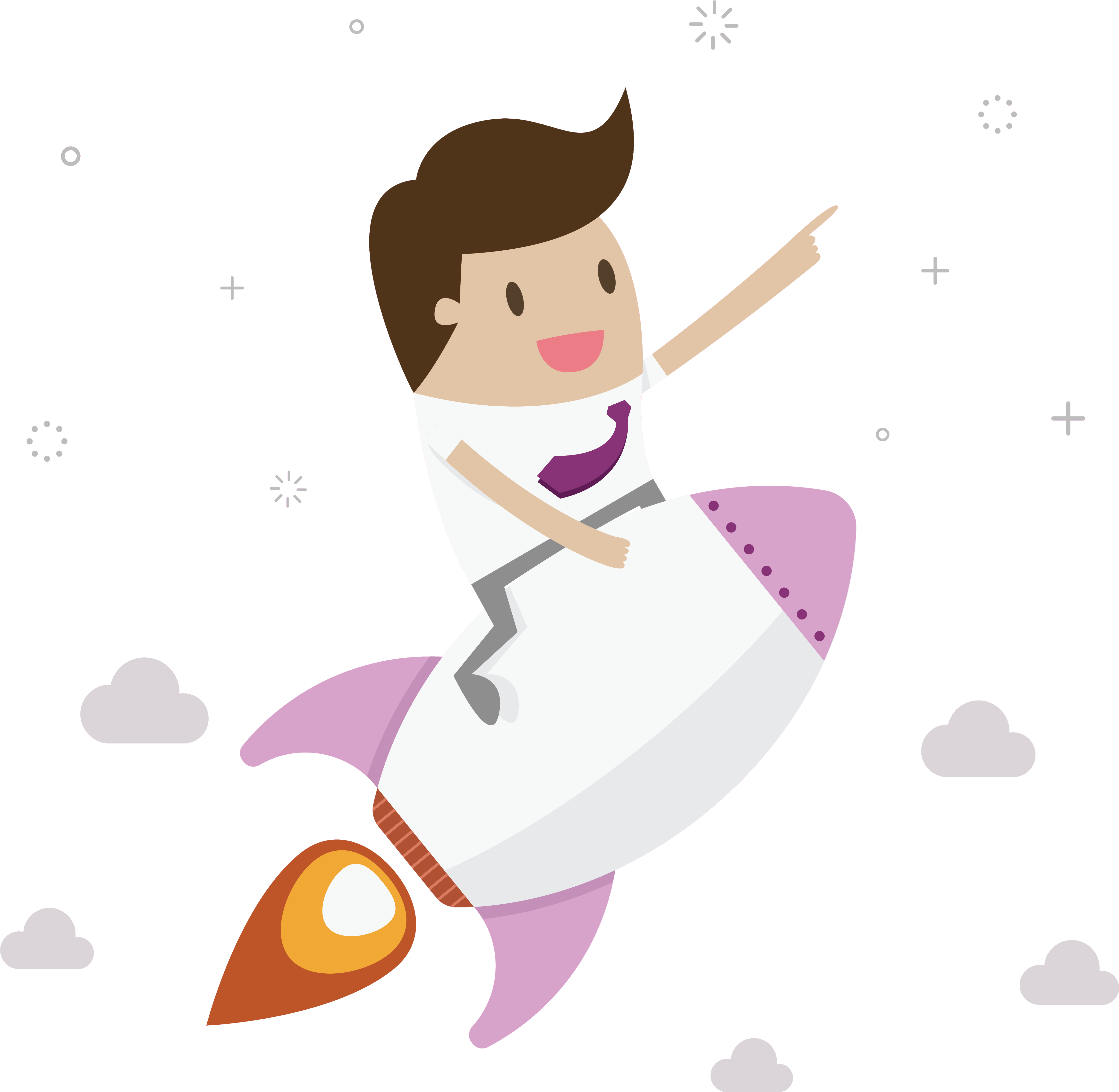 Rocket Man - Rocket Animation Transparent Gif (5226x4943)