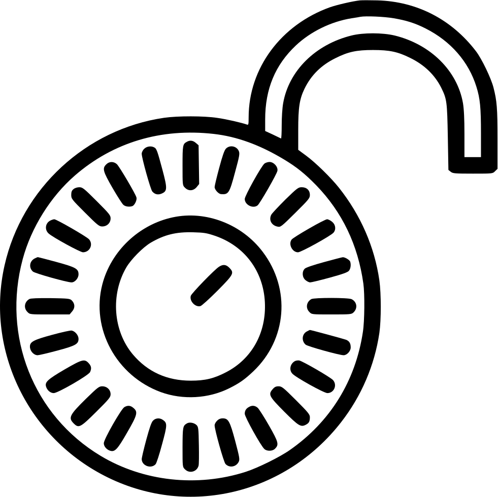 Combination Lock Open Comments - Circle Realway Vektor (981x980)
