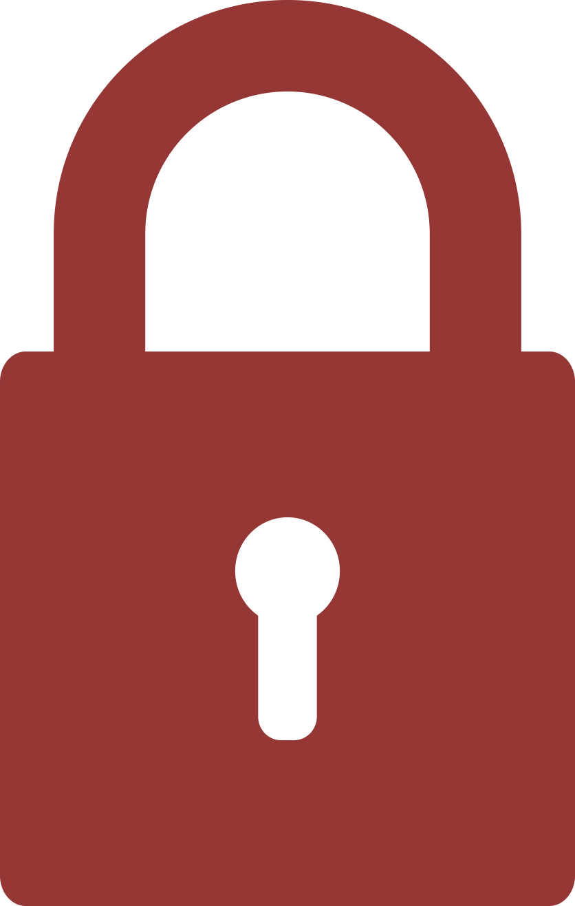 Red Lock Icon - Red Lock Icon Png (836x1317)