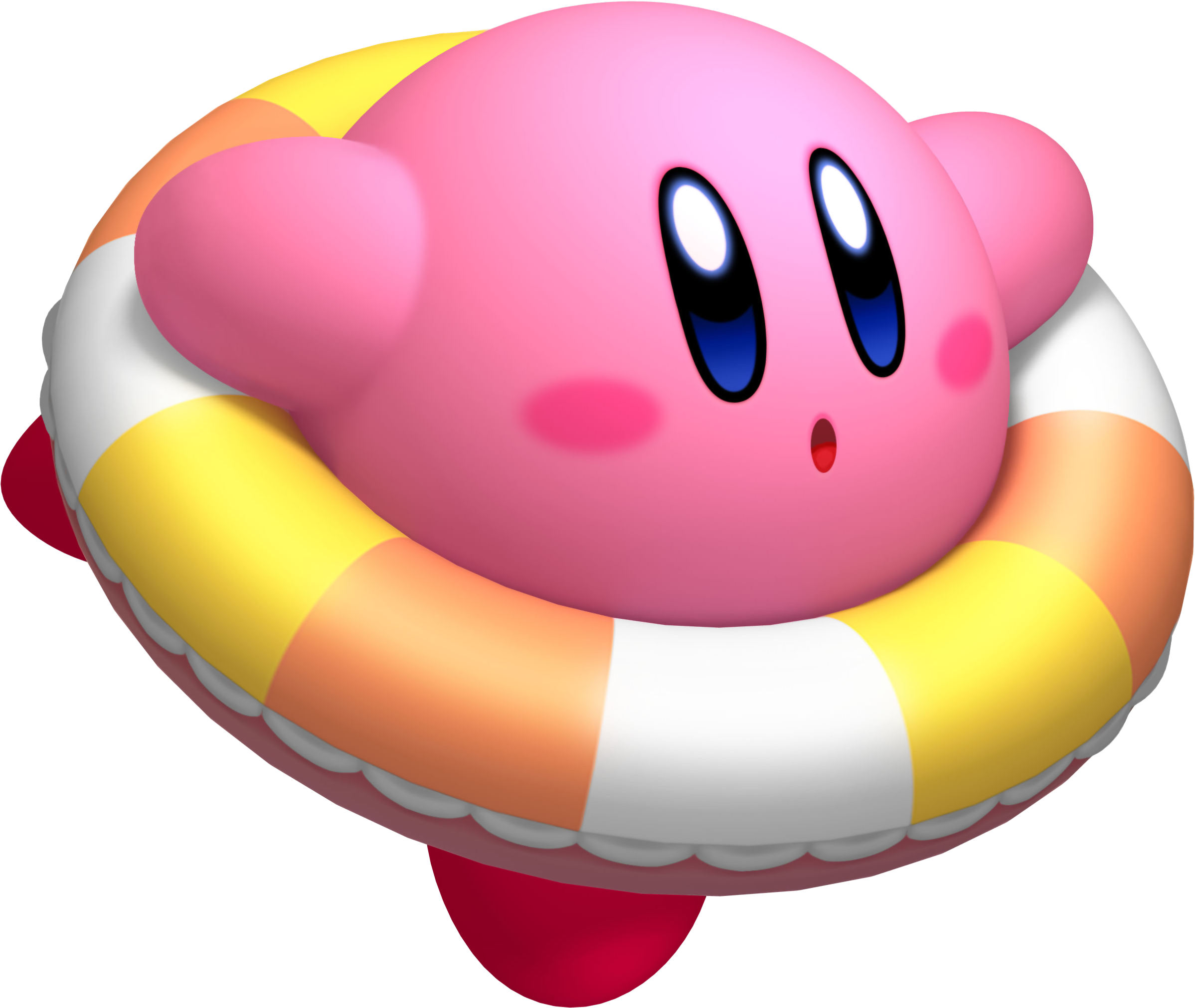 No - Kirby Swimming (2652x2189)