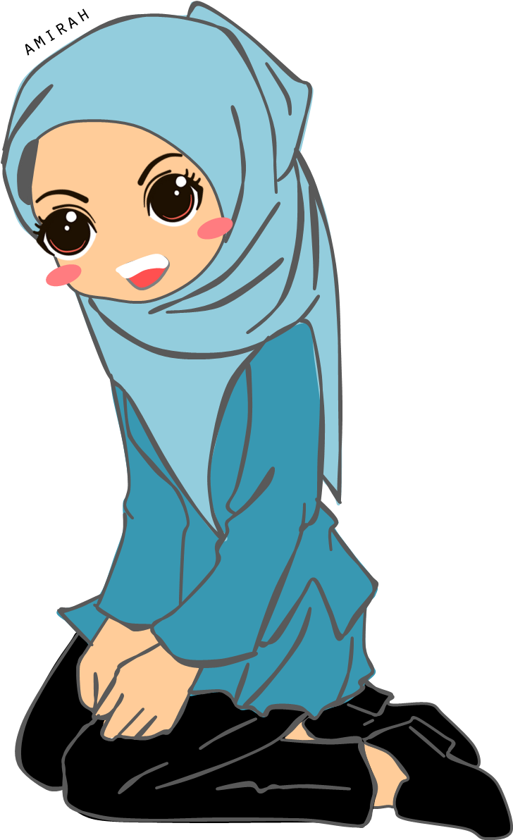 Muslim Doodle Hijab - Polygamy (727x1244)
