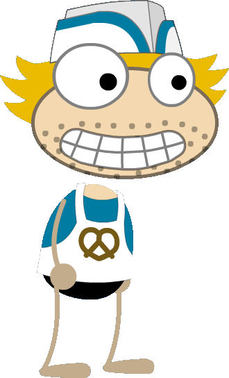 Pretzel Vendor - " - Cartoon (330x544)