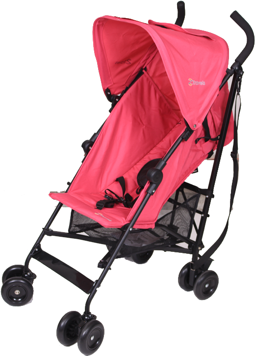 Zbasic Smart Stroller Pink - Red (600x821)