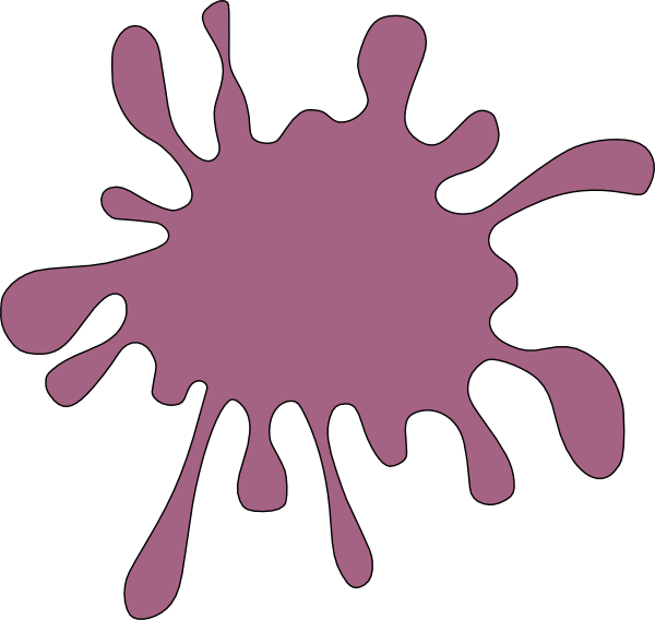 Red Paint Splatter Clipart (600x568)