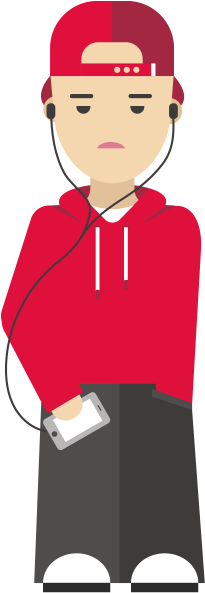 Lucas - Millennial Cartoon Transparent Background (300x600)