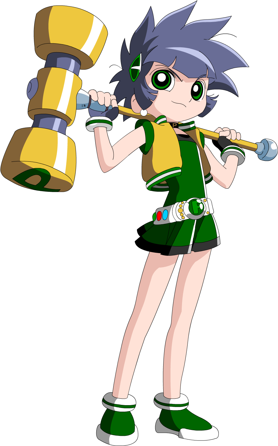 Kaoru Matsubara Momoko Akatsutsumi Blossom, Bubbles, - Powerpuff Girls Z Buttercup (930x1459)