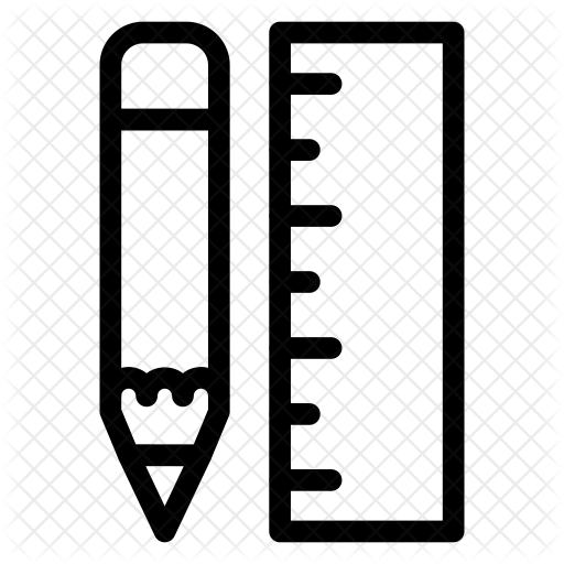 Ruler Icon - Drawing (512x512)