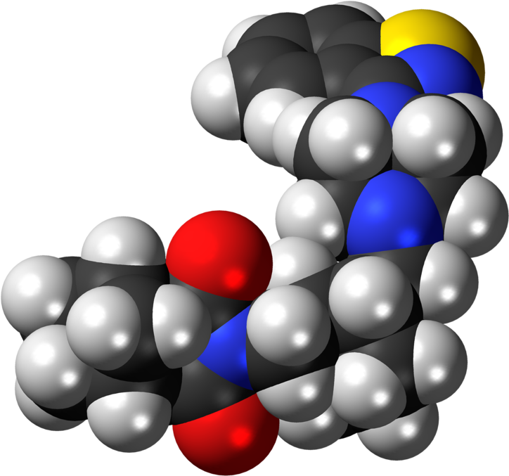 Lurasidone 3d Spacefill - Graphic Design (815x768)