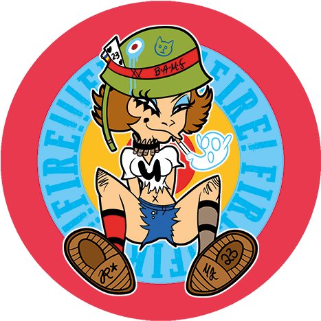 Bang Sticker - Cartoon (500x500)
