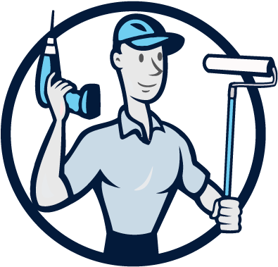 Bathroom Remodeling - Cafepress House Painter With Painting Roller Paint (428x436)