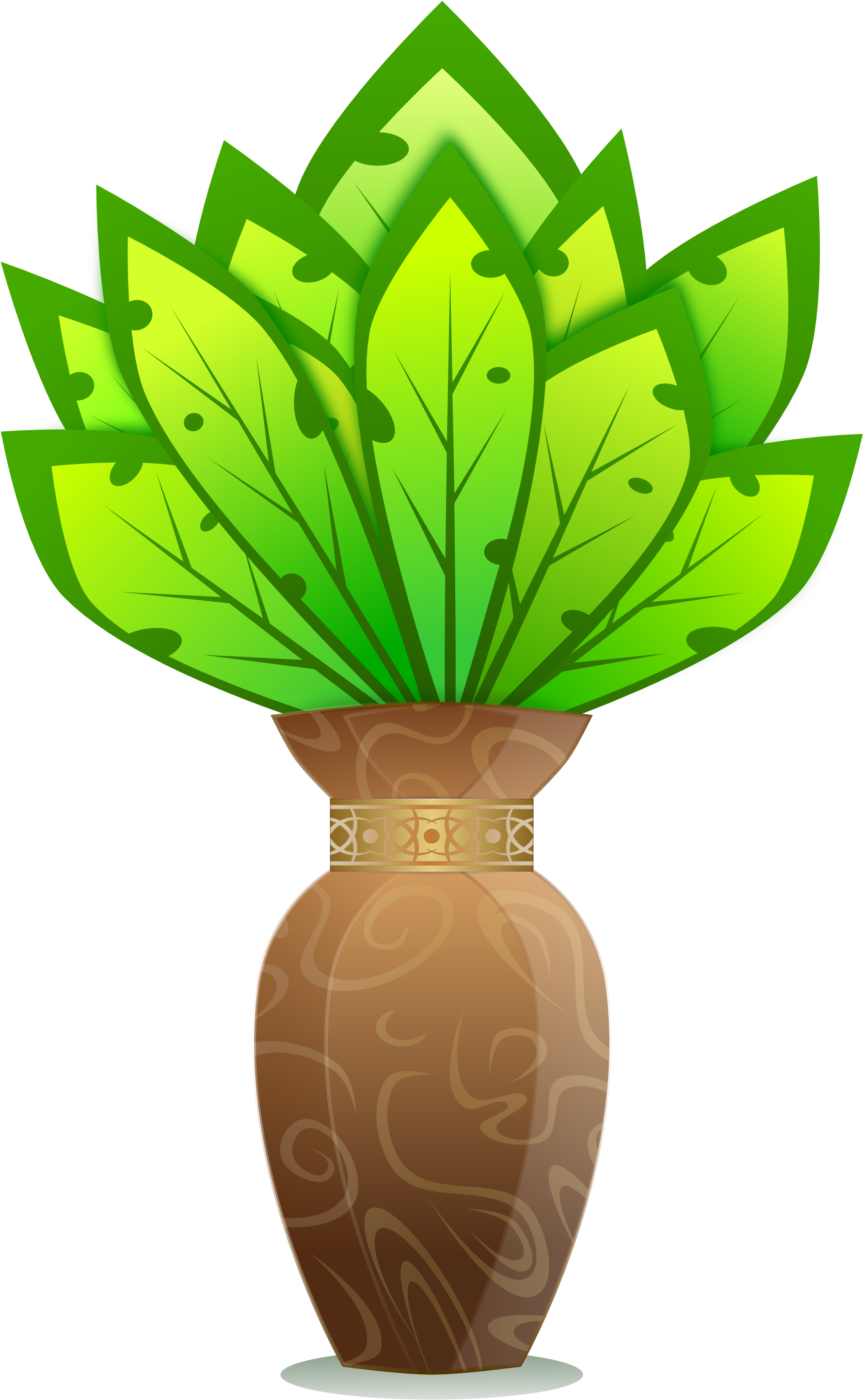 Free Plant In Vase Clip Art - Clip Art House Plant (1979x3058)