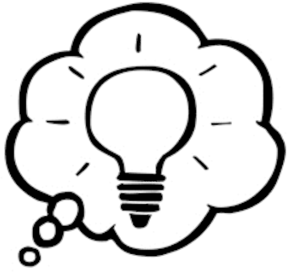 Idea Clipart Bubble - Android Black And White (600x600)