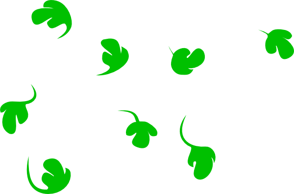 Green Leaves Falling Animation (600x395)