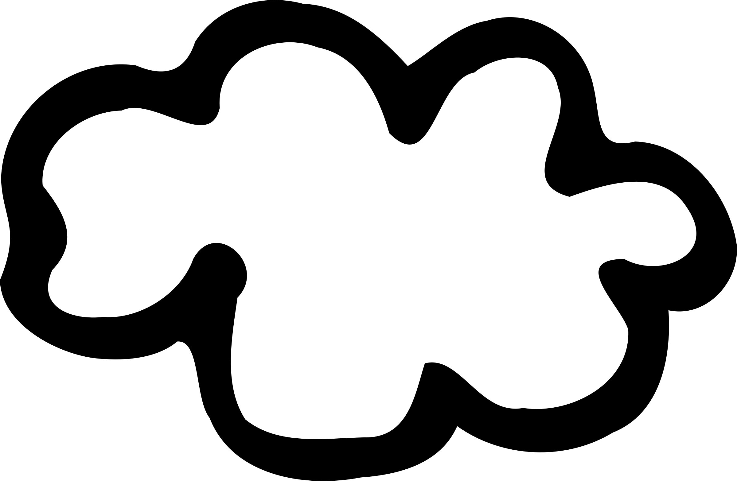 Cloud Clipart Small Cloud - Cloud Clip Art (2400x1567)