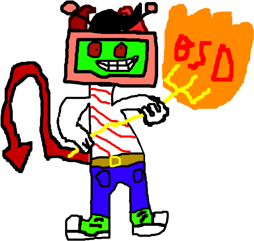 Devil Clipart Bsd - Freebsd (1024x1024)