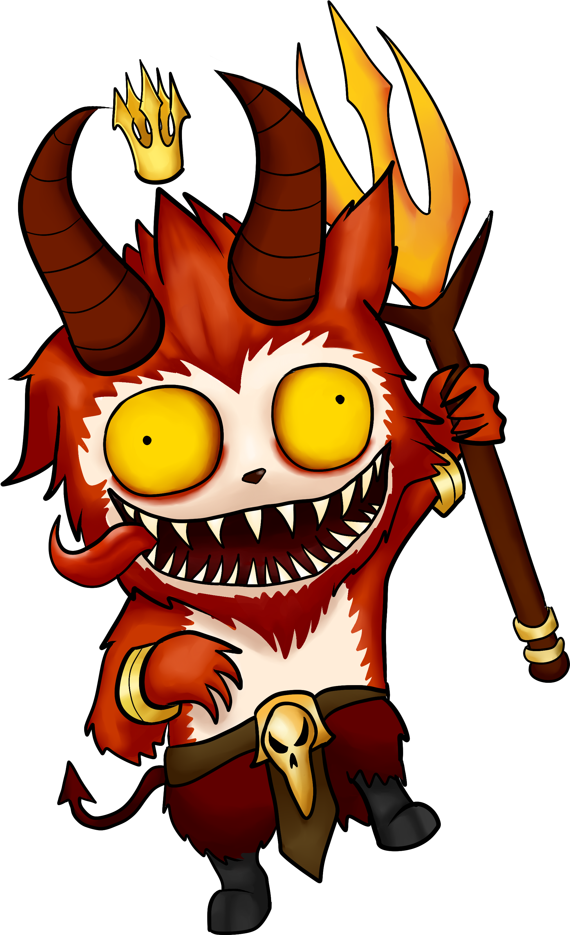 Little Devil Teemo By Hostcake On Deviantart - Teemo Devil Chibi (2500x3300)