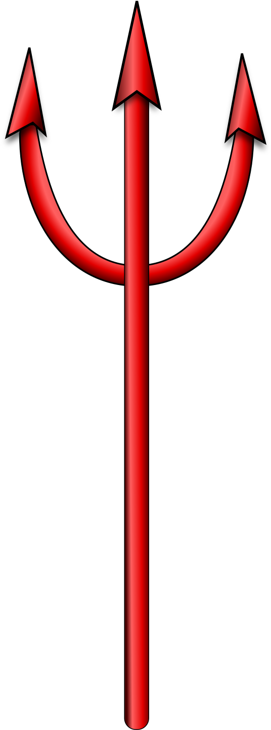 Big Image - Devil Pitchfork Clipart (1697x2400)