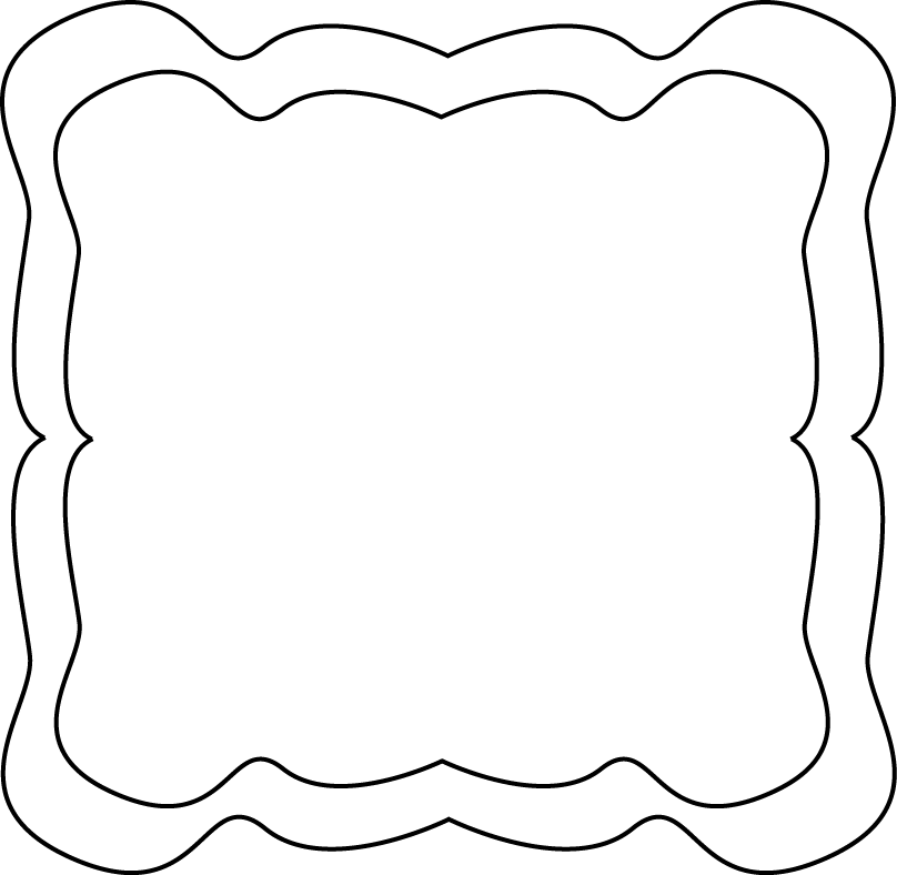 Curvy Frame - Zig Zag Frame Png (808x788)