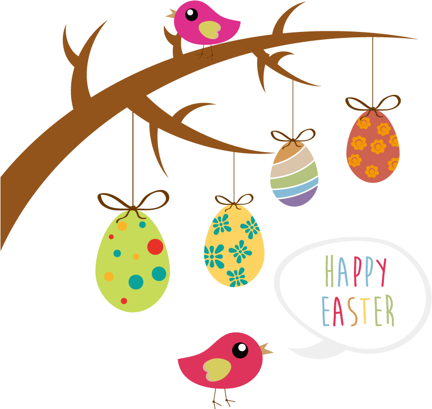 Easter Bunny Easter Egg Tree Clip Art - Easter Bunny Easter Egg Tree Clip Art (900x900)