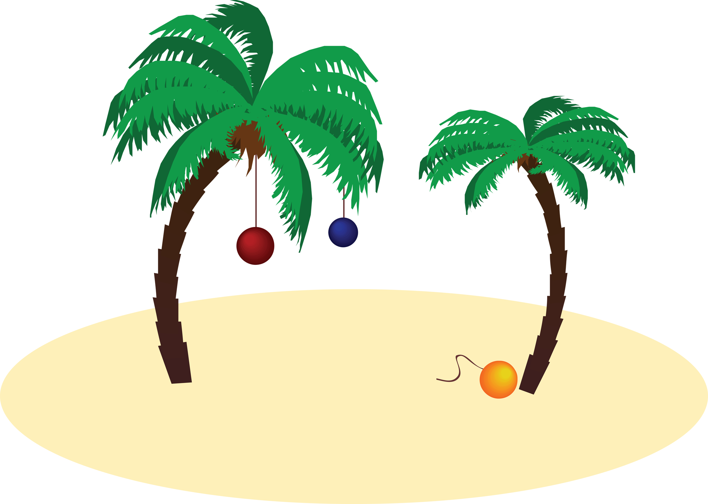 Merry Christmas @ A - Vector Graphics (2400x1709)