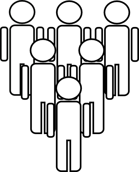 Cartoon People Clip Art Free Clipart Clipartbold Clipartix - Small Group Of People Clipart (486x599)
