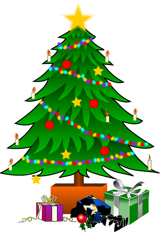 X Mas Tree Clipart (554x800)