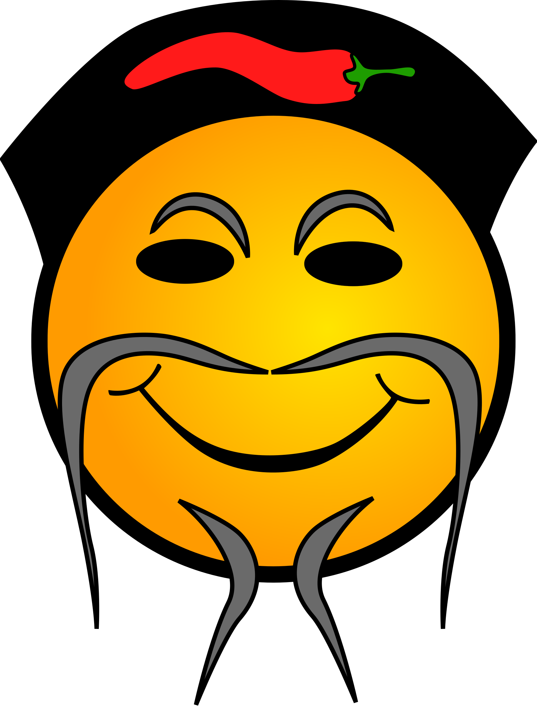 Cook Smiley - Chinese Smiley Face (1826x2400)