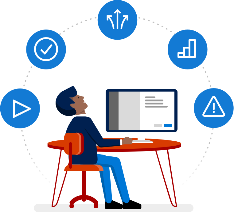 Microsoft Clipart Support Team - Visual Studio Mobile Center (762x690)