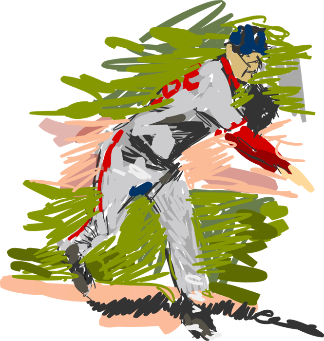 Throwing Ball - Custom Baseball Pitcher Shower Curtain (665x700)