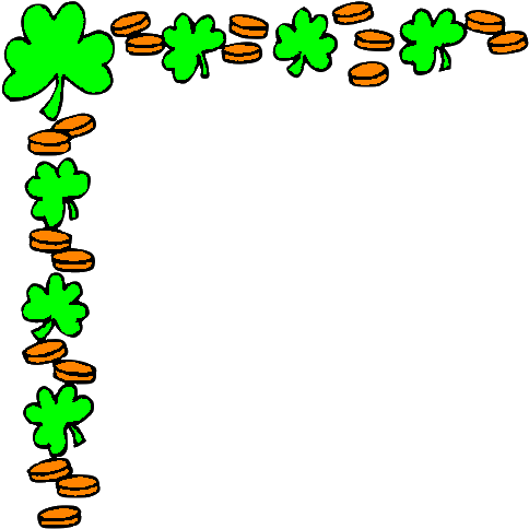 Cornerleft - - St Patricks Day Border Clip Art (490x488)