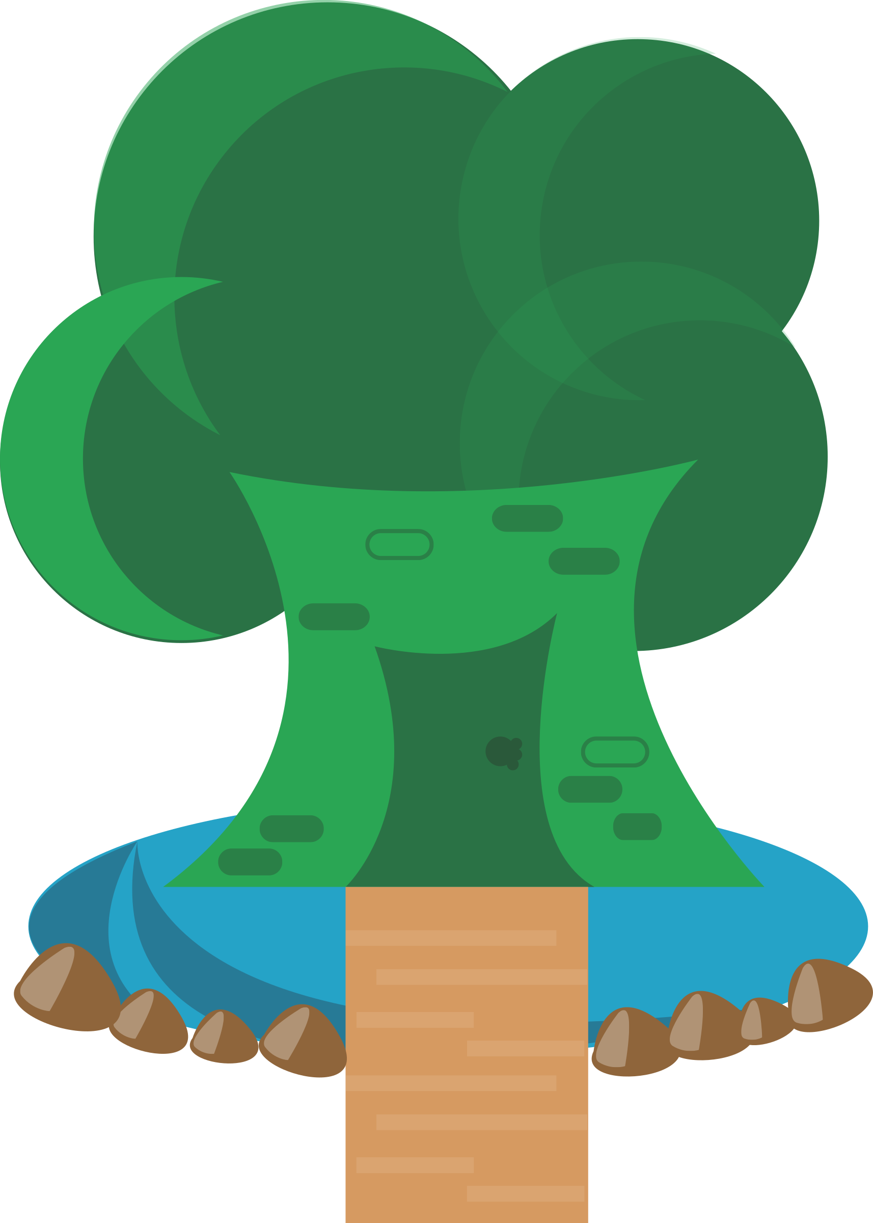Free Vector Tree House - House (1714x2400)