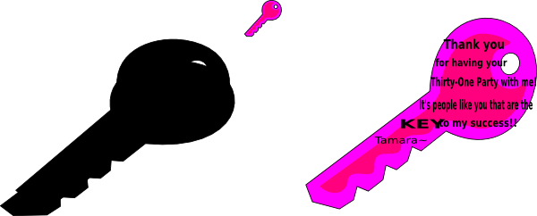 Keys - Clip Art (600x242)