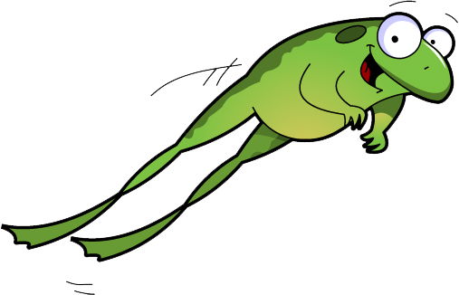 Leapfrog - " - Clip Art Frog Jumping (507x326)