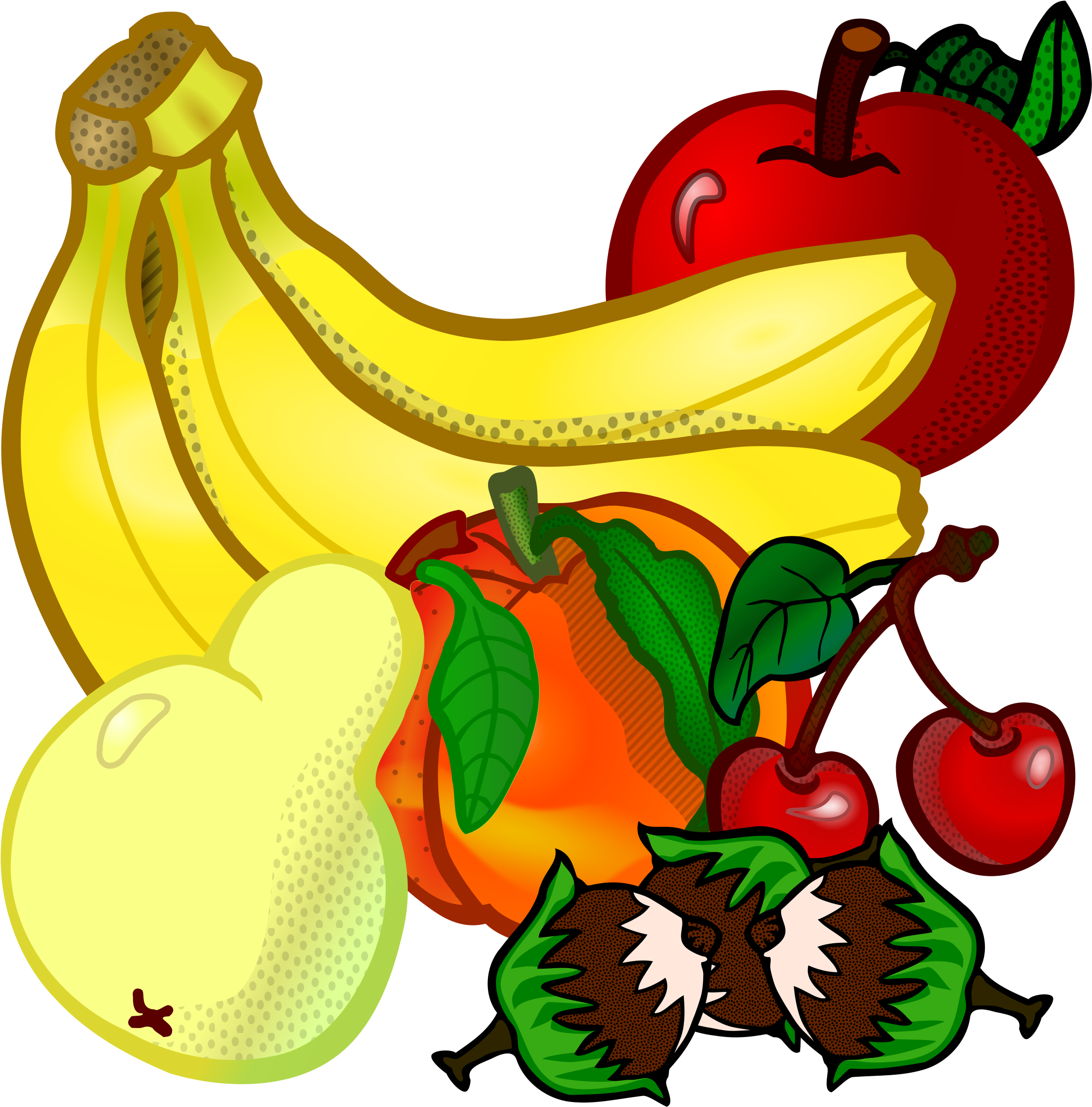 Coloured - Fruit Coloring Book For Adults: Fun And Meditative (2325x2400)