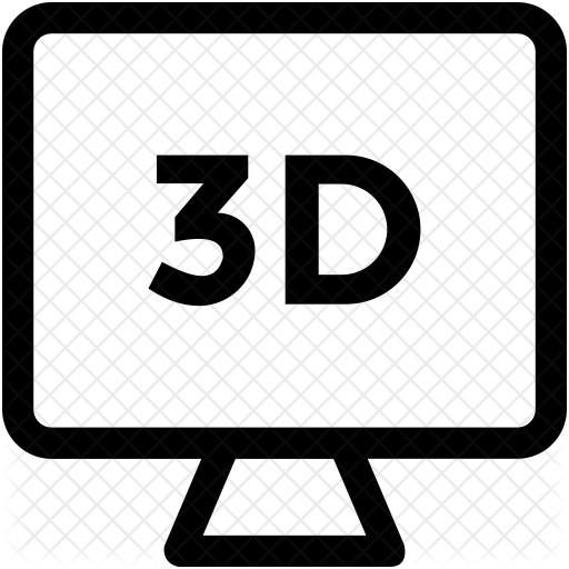 3d Screen Icon - 3d Printing (512x512)