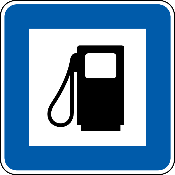 Petrol Pump Traffic Sign (600x601)