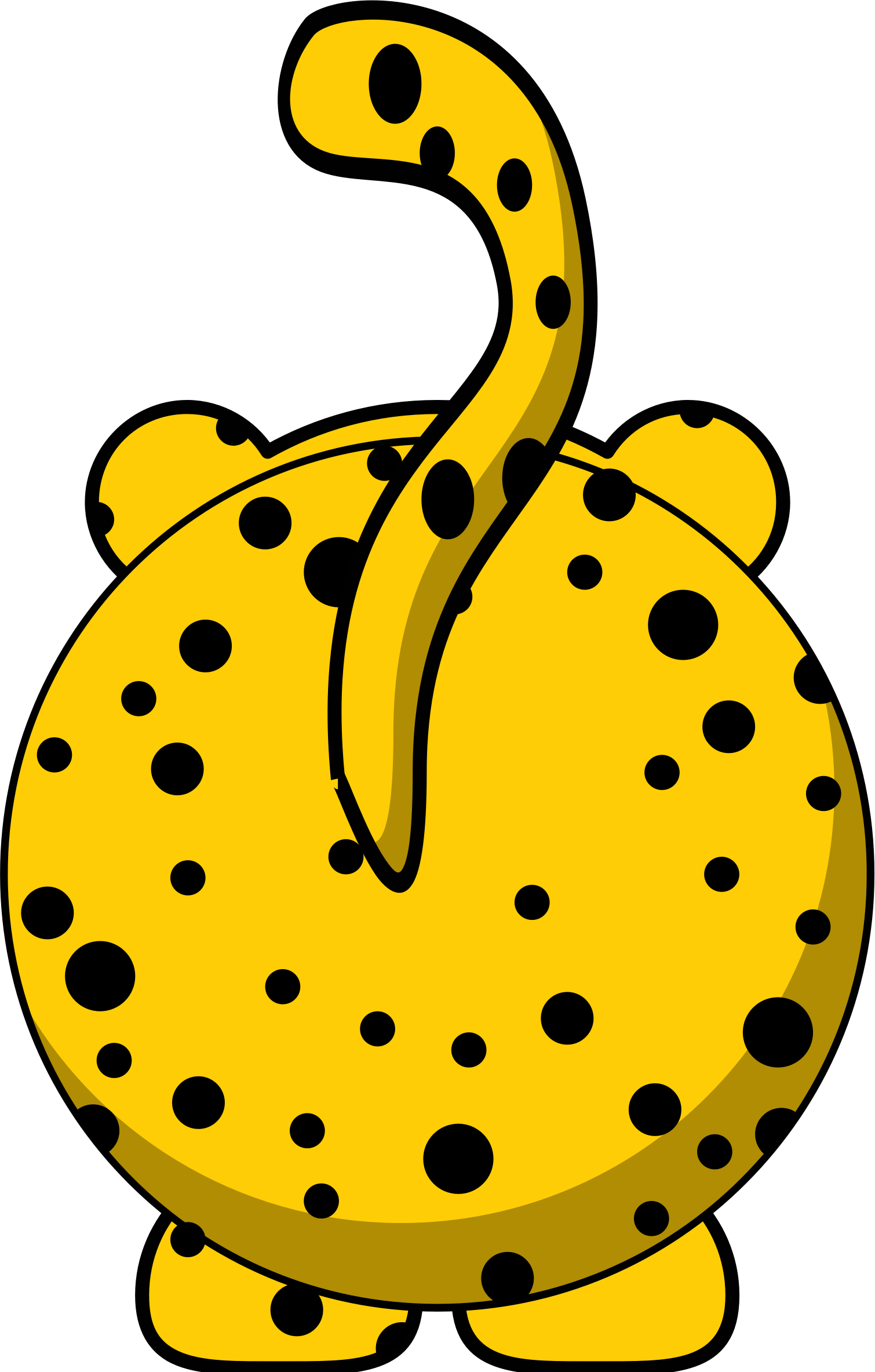 Big Image - Cartoon Leopard (1510x2367)