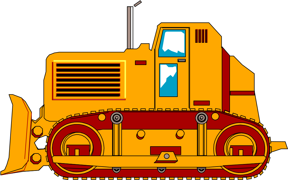 File - D9-dozer - Svg - Рисунки Строительные Машины (1020x645)