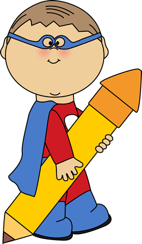 Superhero Student Clipart (292x500)
