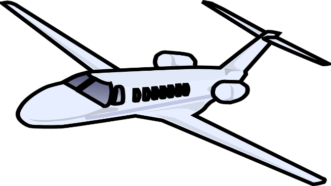 Plane - Free Clip Art Jet (654x368)