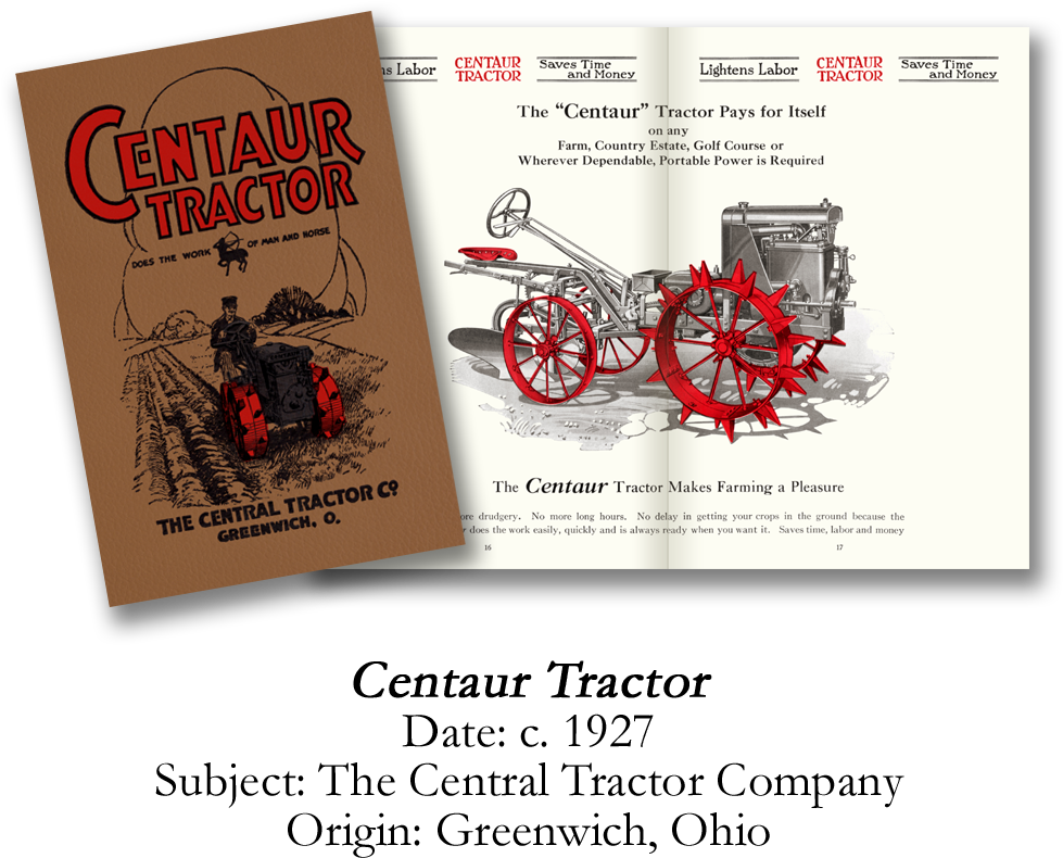 1927 Centaur Garden Tractor Catalog - Tractor (1000x900)