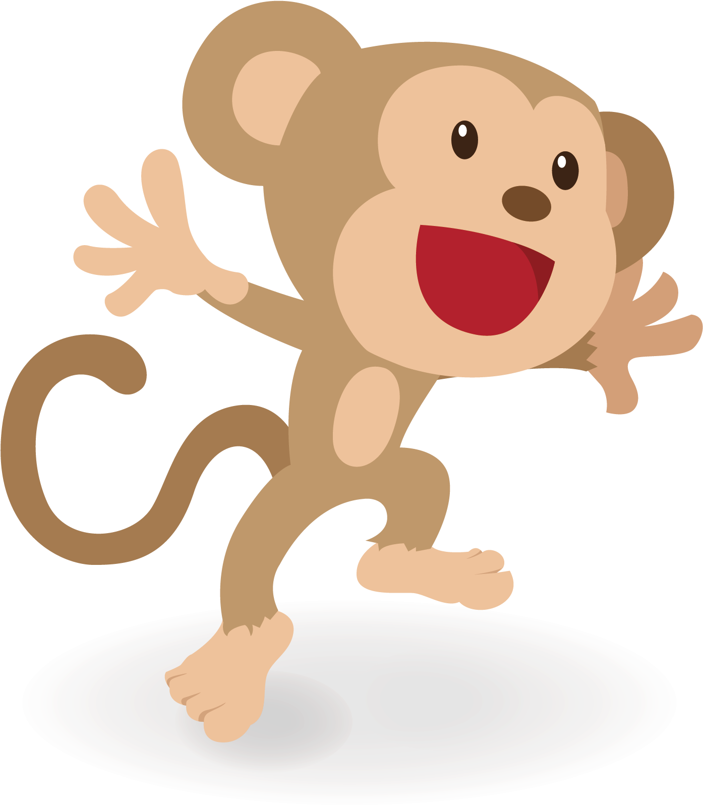 Macaque Monkey Animation - Generic Brand Handmade Round Domed Czech Glass Cabochons (2173x2390)