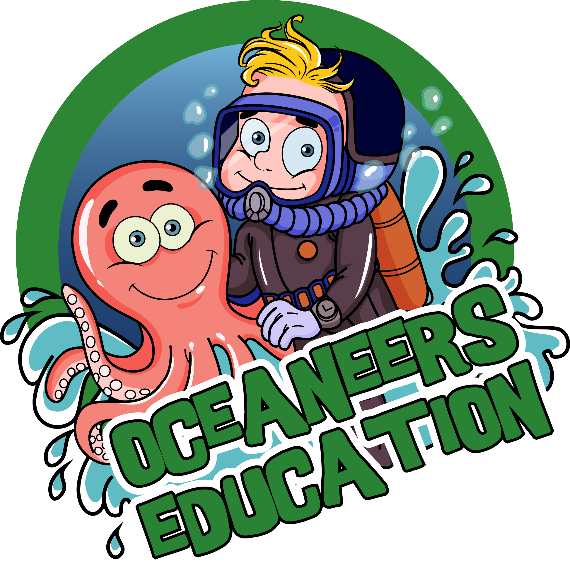Aquatic Classroom - Cartoon (1946x1931)