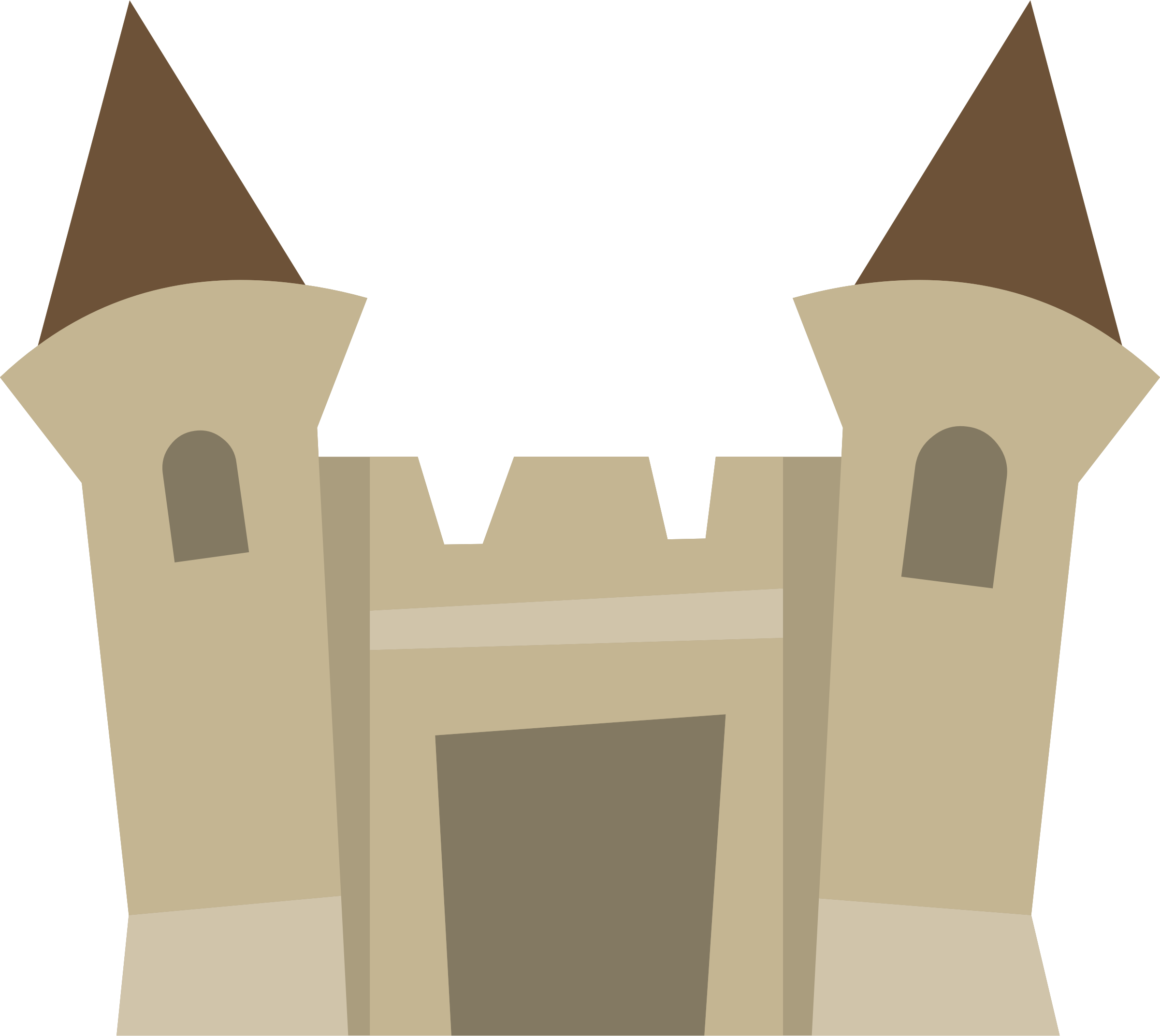 Arch Clipart Castle - Portable Network Graphics (2400x2144)