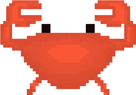 Crab - Pixel Art (650x460)