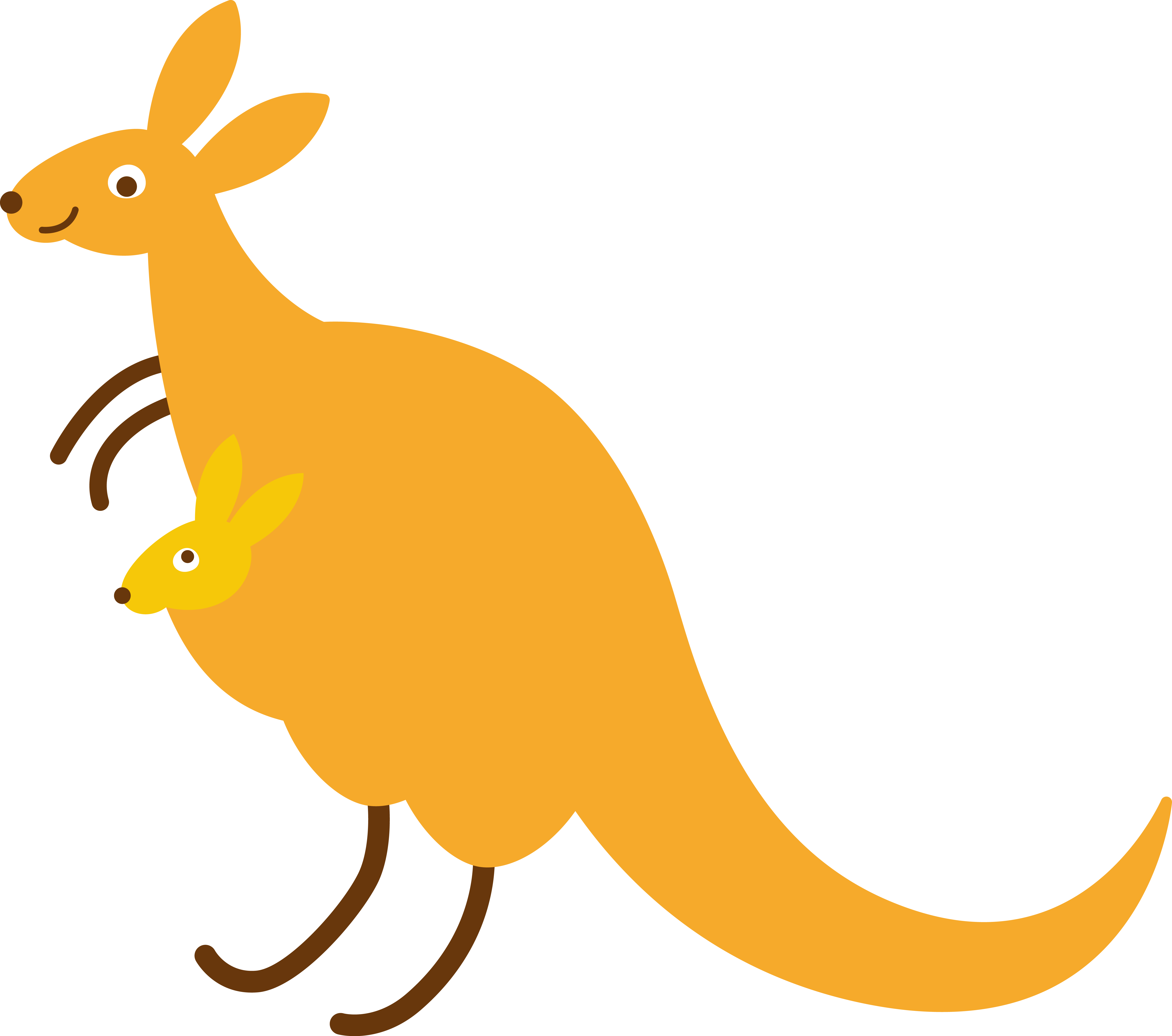 Kangaroo Macropodidae Clip Art - Vector Graphics (5730x5066)