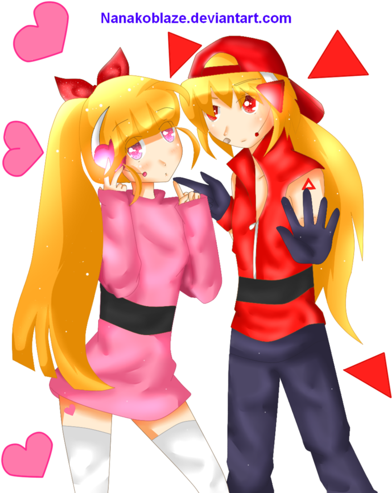Blossom And Brick - Cartoon (816x979)