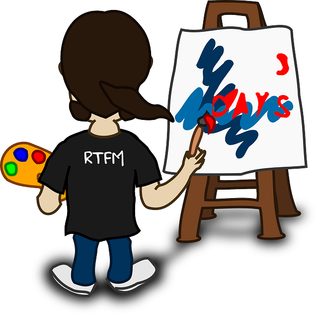 Painter Clipart (640x631)